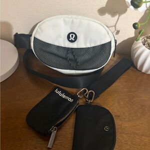 lululemon athletica Black and White Men's Belt Bag